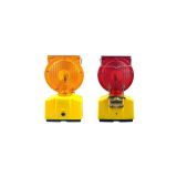 Solar powered highway flashing obstacle lights