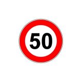 road sign Maximum speed