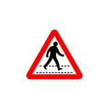 road sign Pedestrian crossing