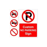 road sign parking for specific categories