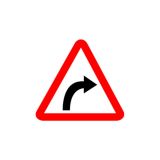 road sign right hand curve