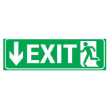 EXIT DOWN SIGN