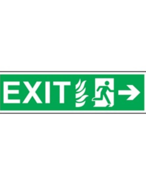 SIGN EXIT RIGHT 30*15CM