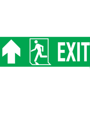 SIGN EXIT UP 30*15CM