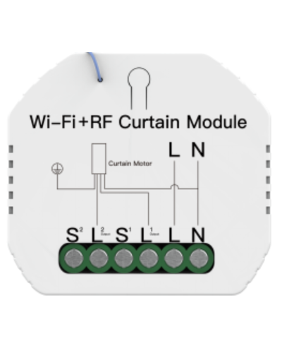 Hidden Wi-Fi smart Curtain switch MS-108WR