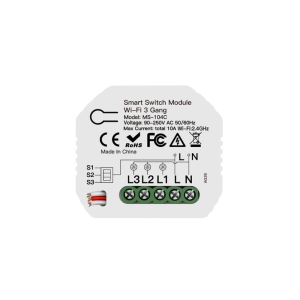 Hidden Wi-Fi smart switch 3 gang MS-104C